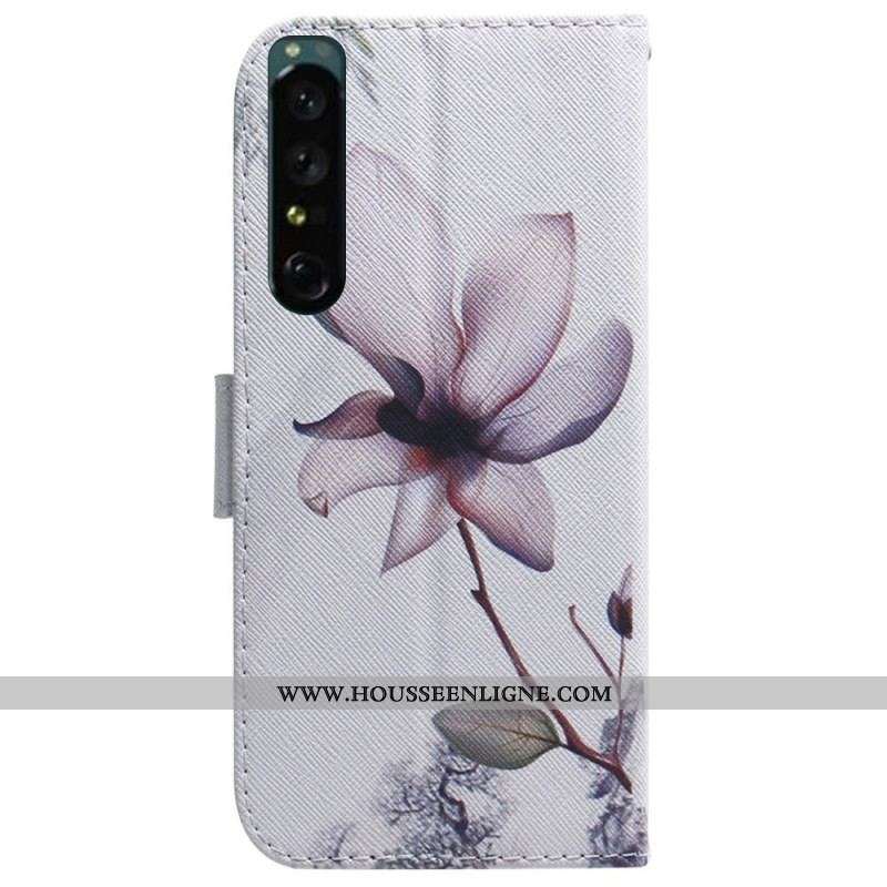 Housse Sony Xperia 1 IV Fleur Rose Vintage