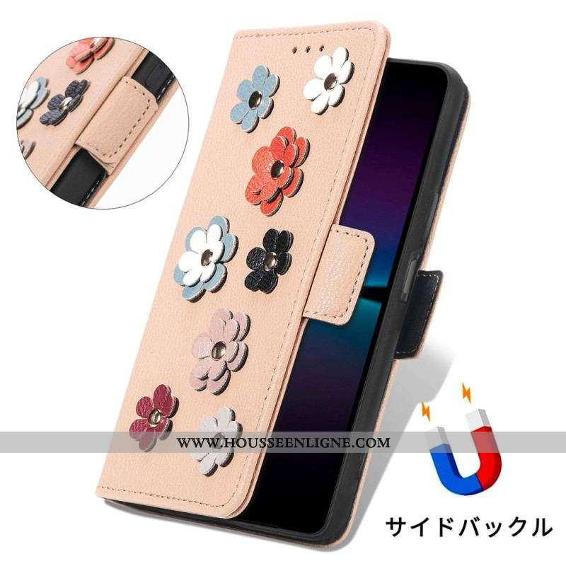 Housse Sony Xperia 1 IV Fleurs Décoratives