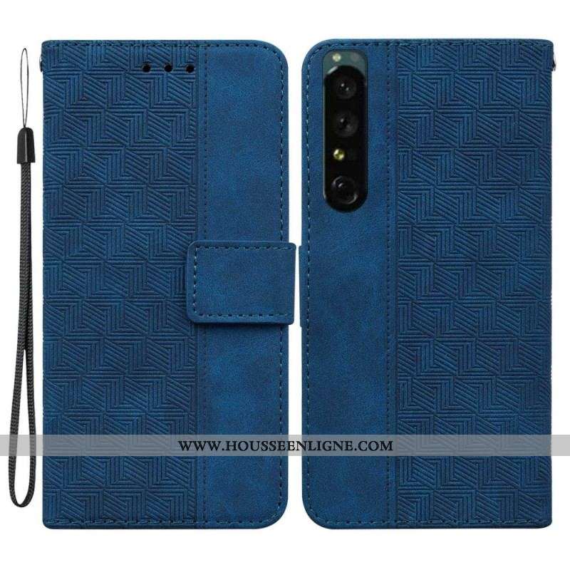 Housse Sony Xperia 1 IV Motif à Lanière