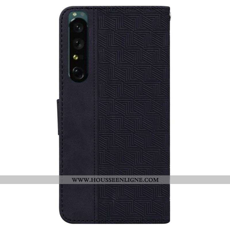 Housse Sony Xperia 1 IV Motif à Lanière