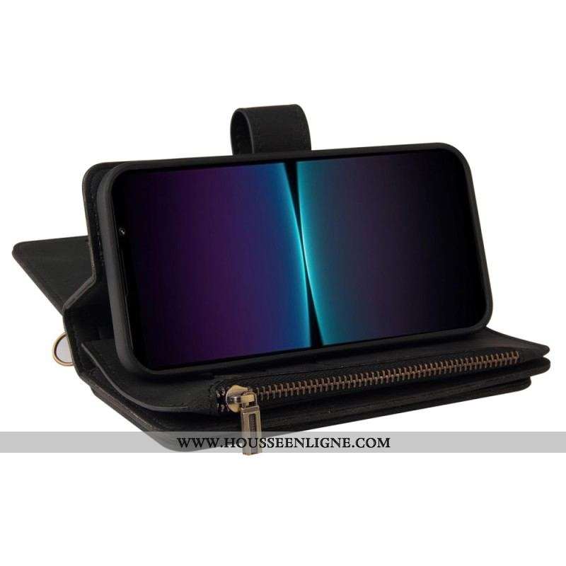 Housse Sony Xperia 1 IV Multi-fonctions Porte-Cartes