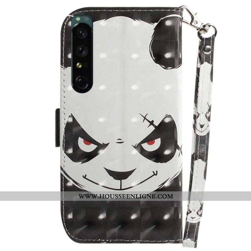 Housse Sony Xperia 1 IV Panda à Lanière