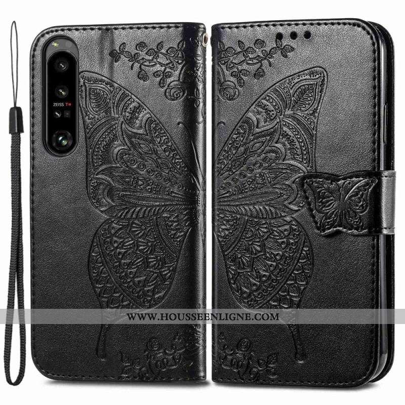 Housse Sony Xperia 1 IV Papillon Baroque