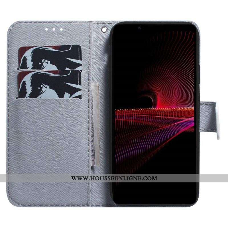 Housse Sony Xperia 1 IV Peinture Hiboux