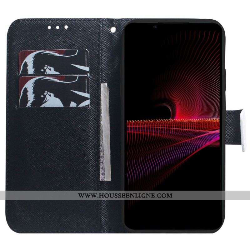 Housse Sony Xperia 1 IV Safari à Lanière