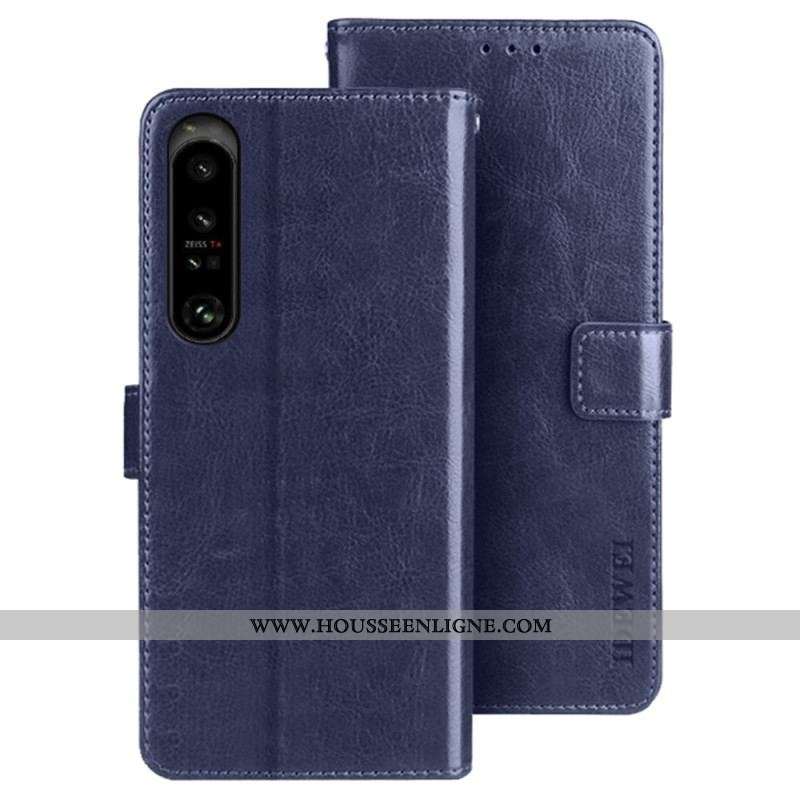 Housse Sony Xperia 1 IV Simili Cuir IDEWEI