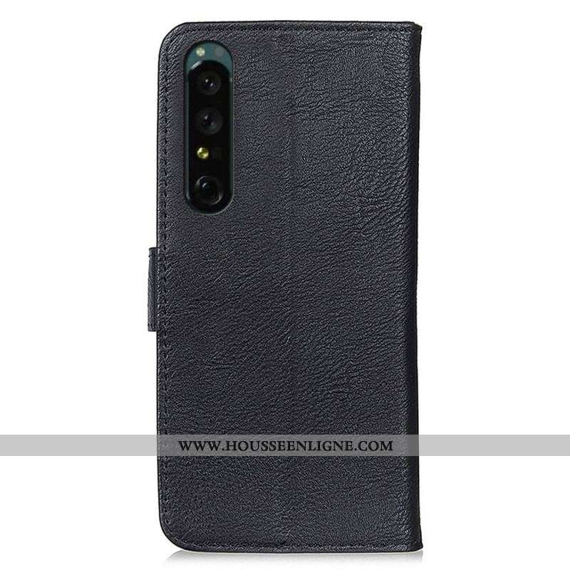 Housse Sony Xperia 1 IV Simili Cuir KHAZNEH