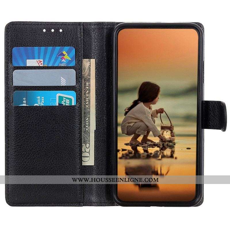 Housse Sony Xperia 1 IV Simili Cuir Litchi Traditionnel
