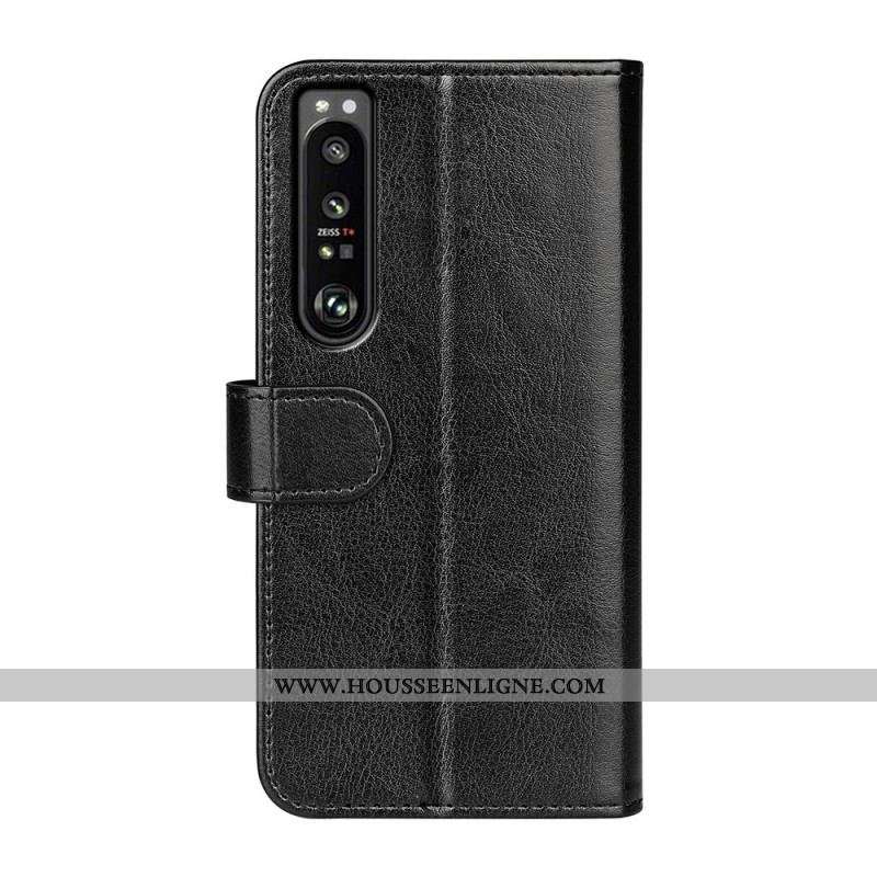 Housse Sony Xperia 1 IV Simili Cuir Vintage