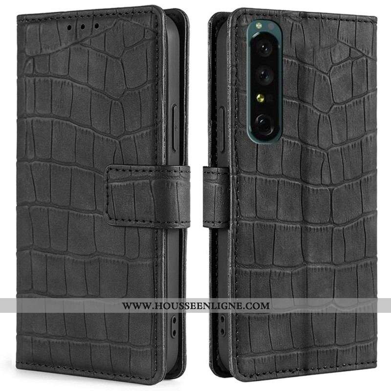 Housse Sony Xperia 1 IV Style Crocodile