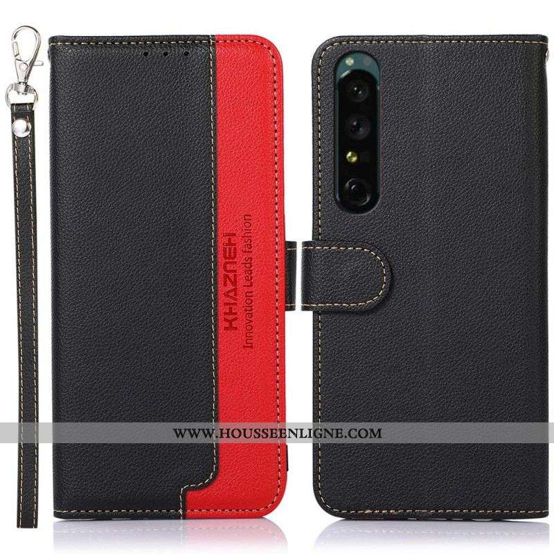 Housse Sony Xperia 1 IV Style Litchi RFID