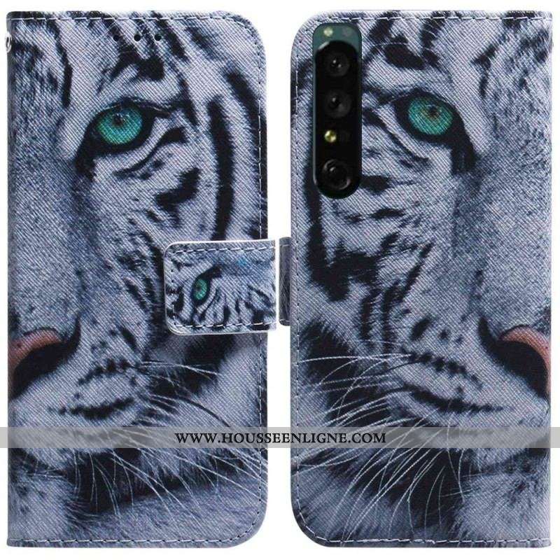 Housse Sony Xperia 1 IV Tigre Blanc