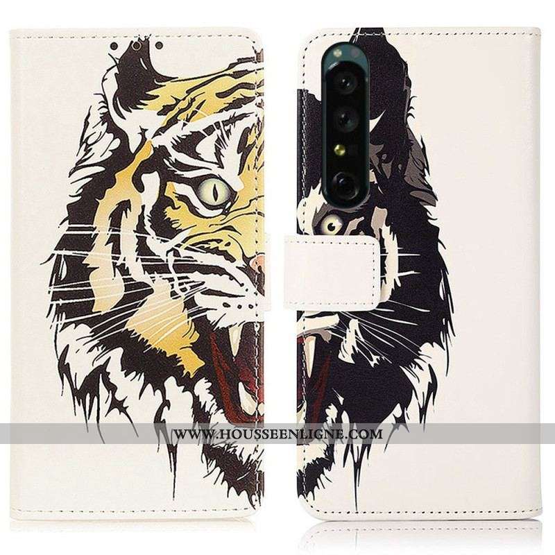 Housse Sony Xperia 1 IV Tigre Féroce