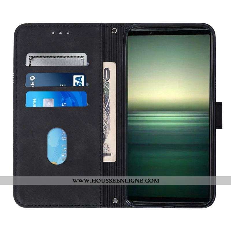 Housse Sony Xperia 1 IV Triangles avec Bandoulière