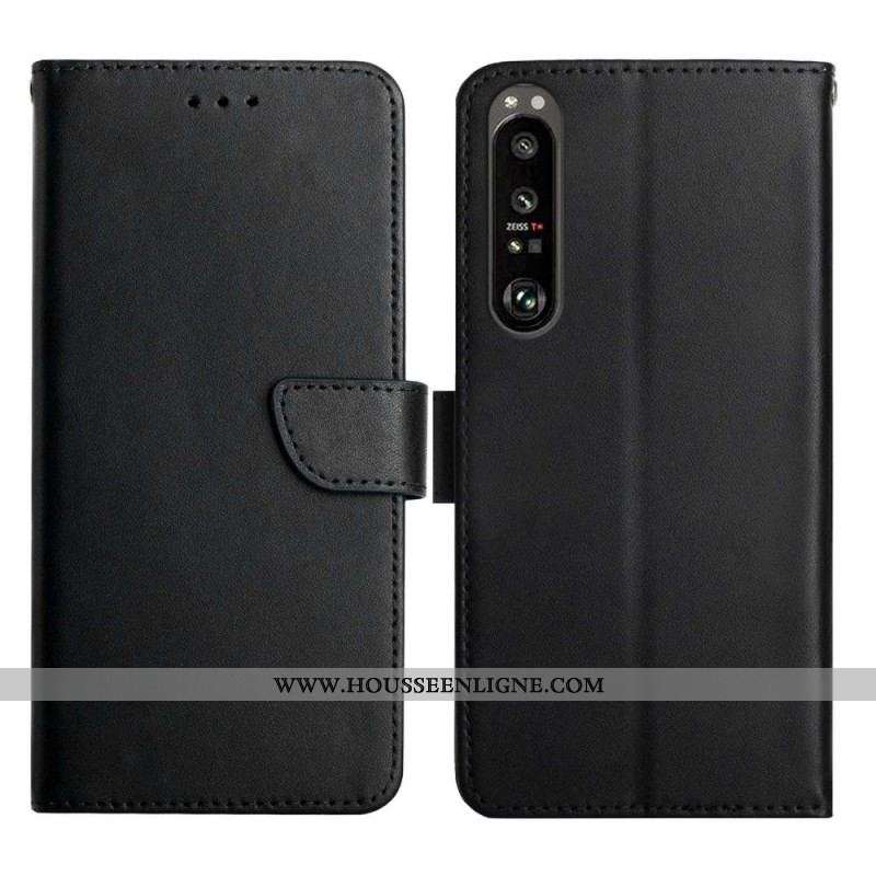 Housse Sony Xperia 1 IV Véritable Cuir Nappa
