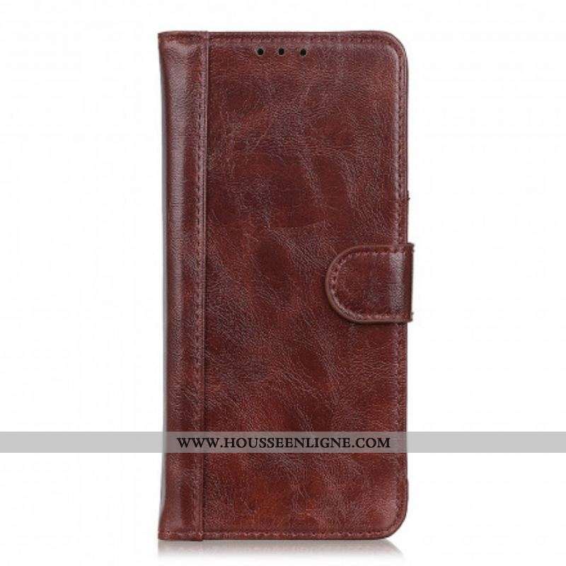 Housse Sony Xperia 10 III Cuir Fendu Verni