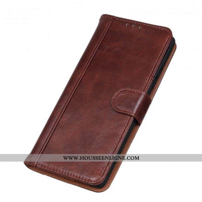 Housse Sony Xperia 10 III Cuir Fendu Verni