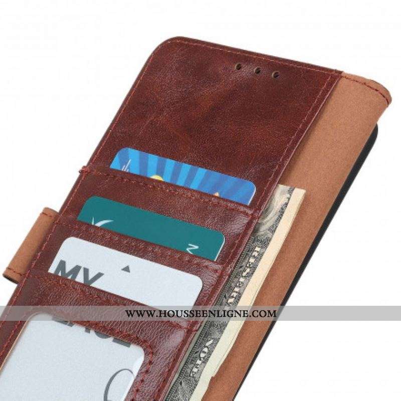 Housse Sony Xperia 10 III Cuir Fendu Verni