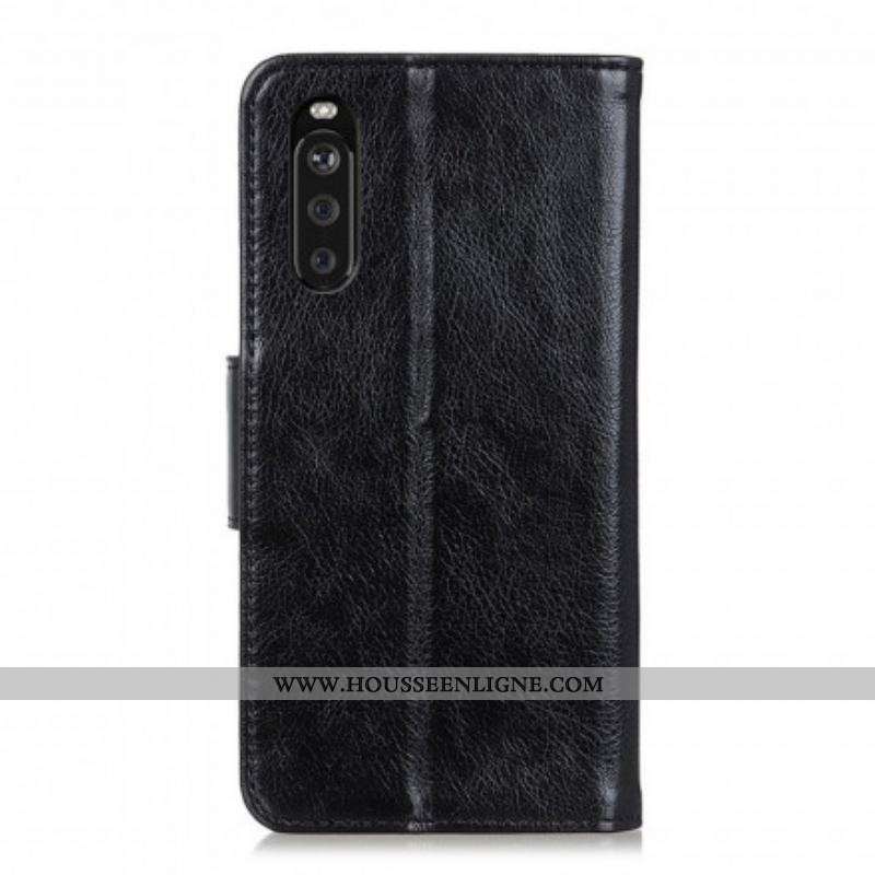 Housse Sony Xperia 10 III Cuir Nappa Fendu