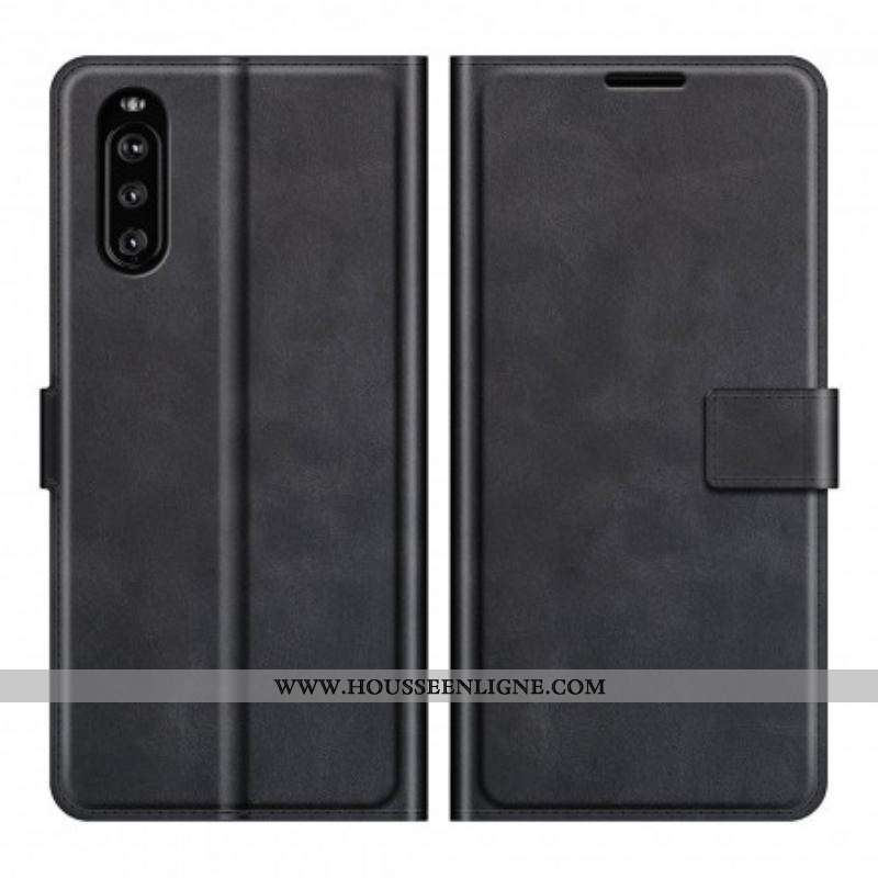 Housse Sony Xperia 10 III Effet Cuir Slim Extrême