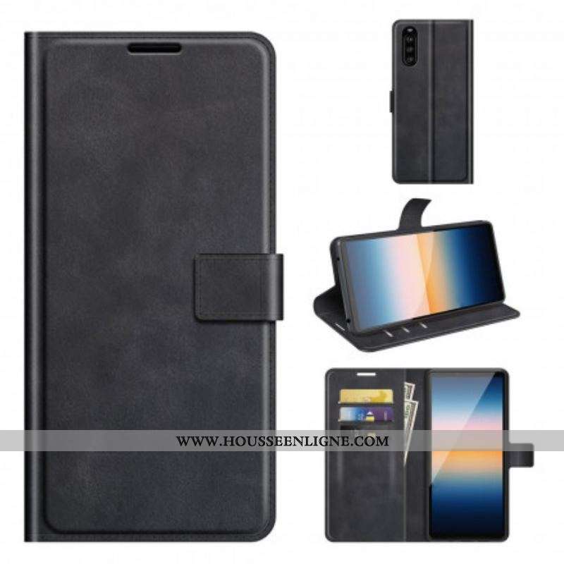 Housse Sony Xperia 10 III Effet Cuir Slim Extrême