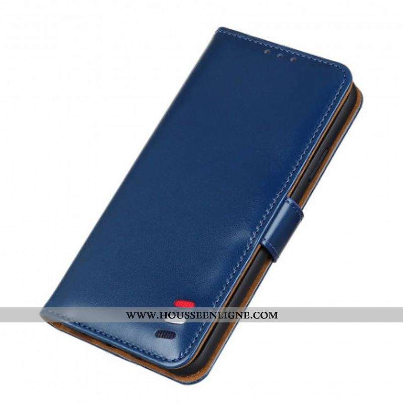 Housse Sony Xperia 10 III Effet Cuir Tricolore