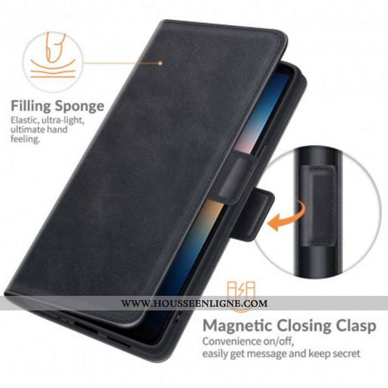 Housse Sony Xperia 10 III Rabat Double Classique