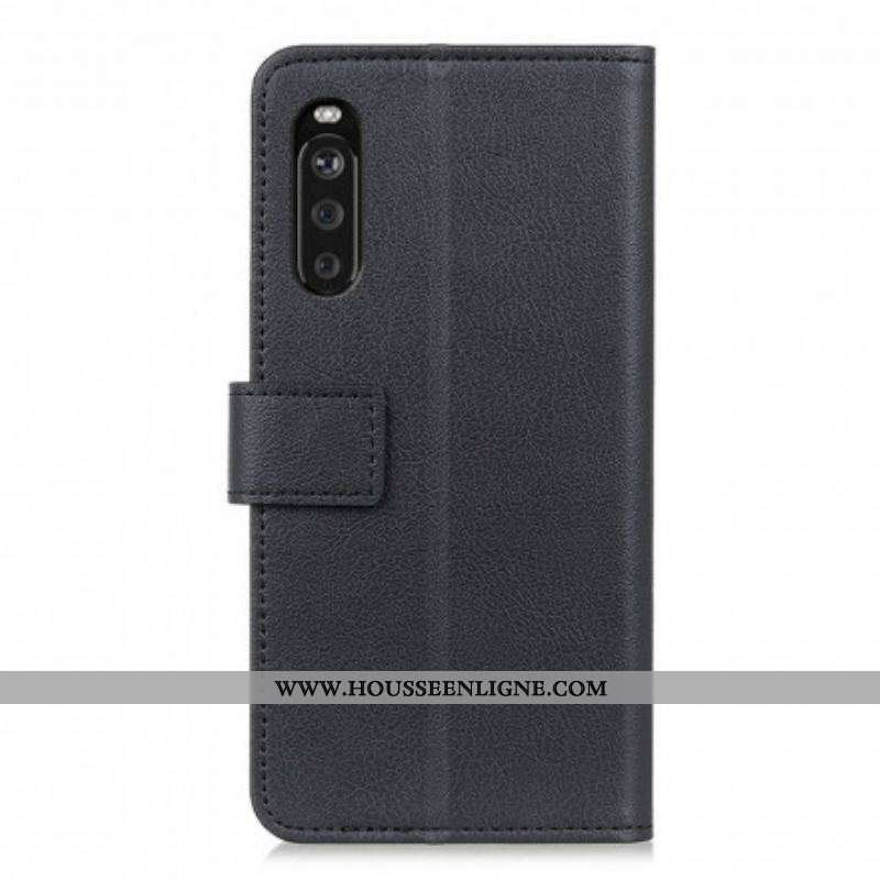 Housse Sony Xperia 10 III Simili Cuir Classique