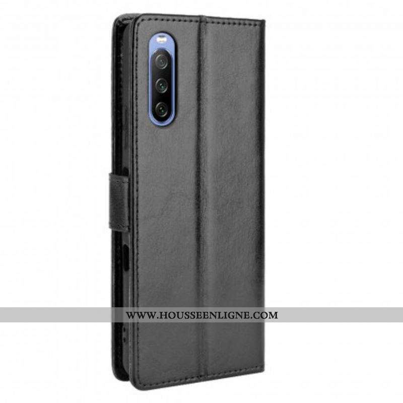 Housse Sony Xperia 10 III Simili Cuir Flashy