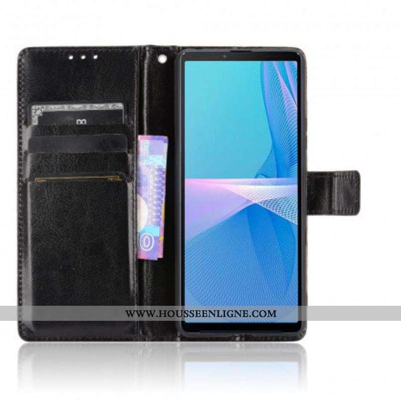 Housse Sony Xperia 10 III Simili Cuir Flashy