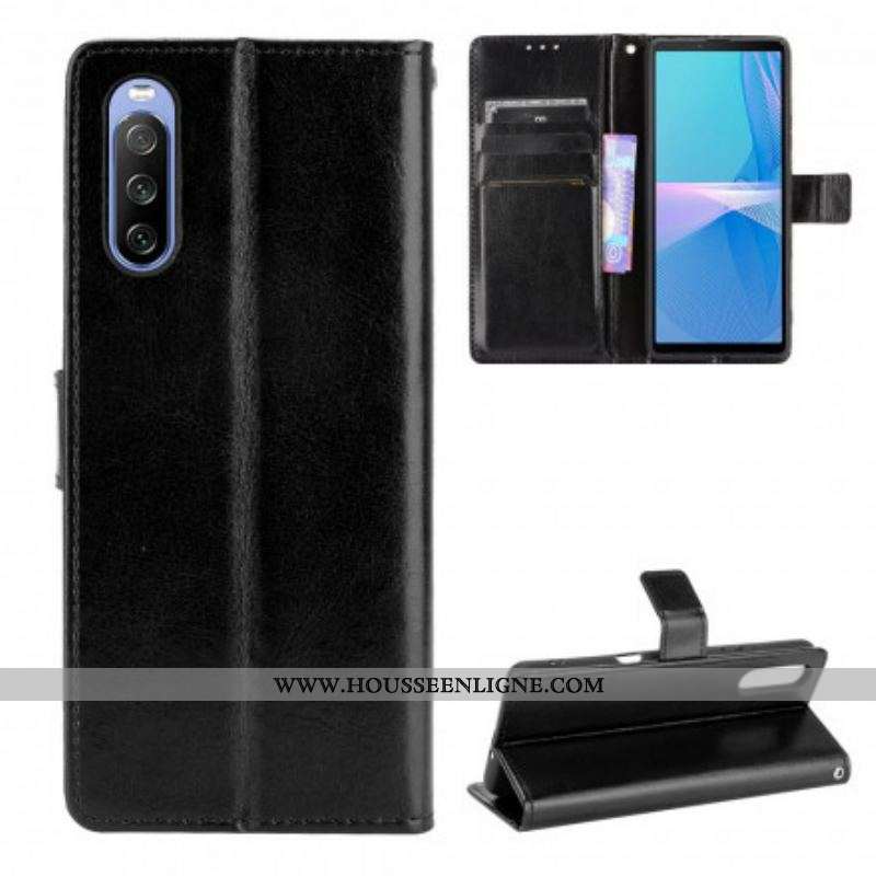 Housse Sony Xperia 10 III Simili Cuir Flashy