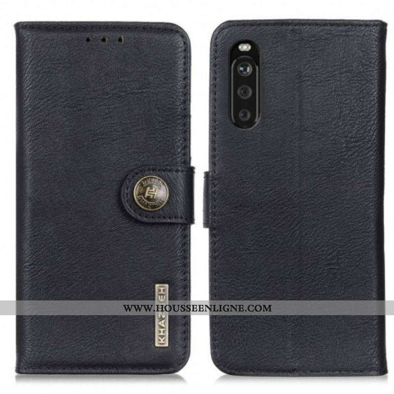Housse Sony Xperia 10 III Simili Cuir KHAZNEH