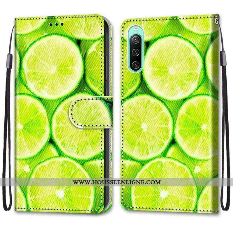 Housse Sony Xperia 10 IV Citrons Verts