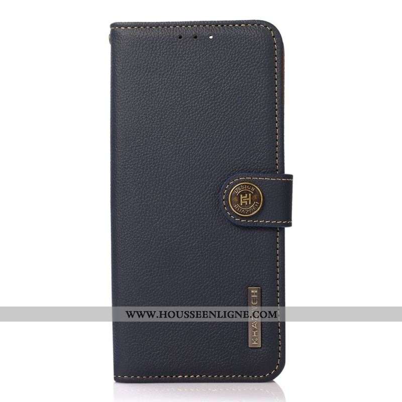 Housse Sony Xperia 10 IV Cuir Véritable KHAZNEH RFID