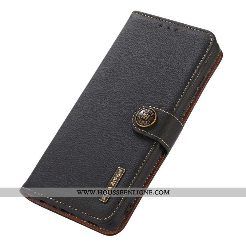 Housse Sony Xperia 10 IV Cuir Véritable KHAZNEH RFID