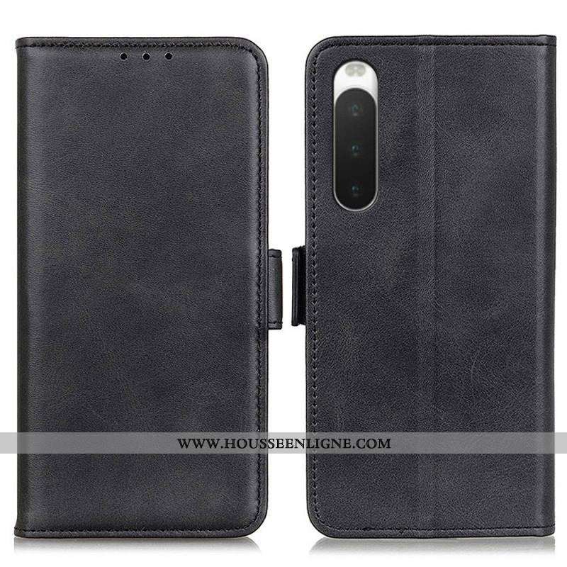 Housse Sony Xperia 10 IV Double Fermoir