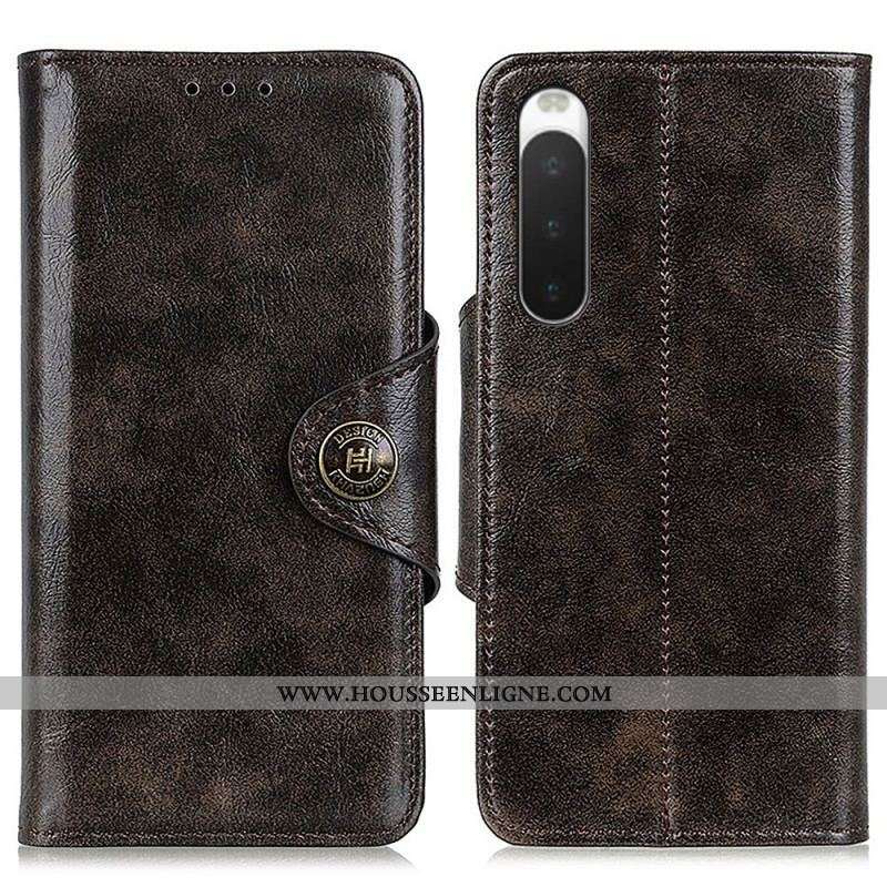 Housse Sony Xperia 10 IV Fermoir Bouton