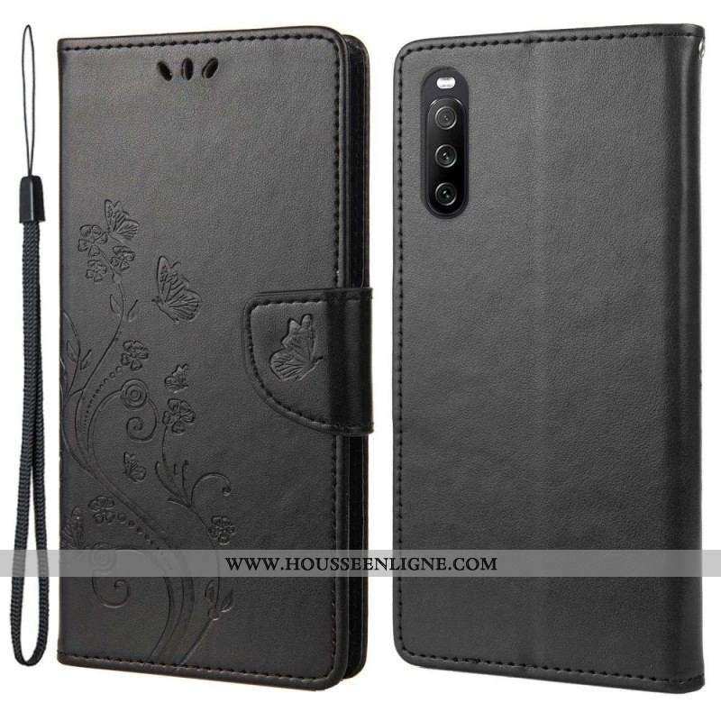 Housse Sony Xperia 10 IV Fleurs et Papillons