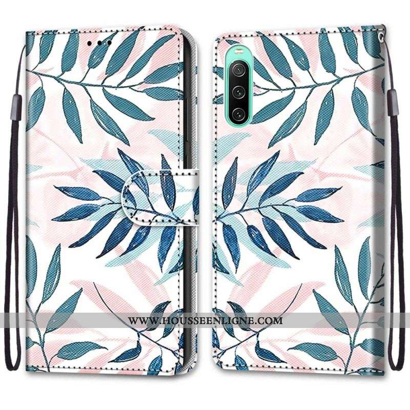Housse Sony Xperia 10 IV Graphique avec Lanière