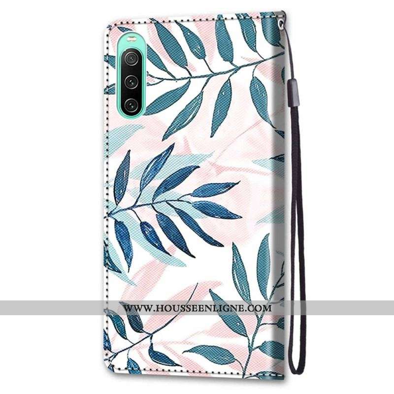 Housse Sony Xperia 10 IV Graphique avec Lanière