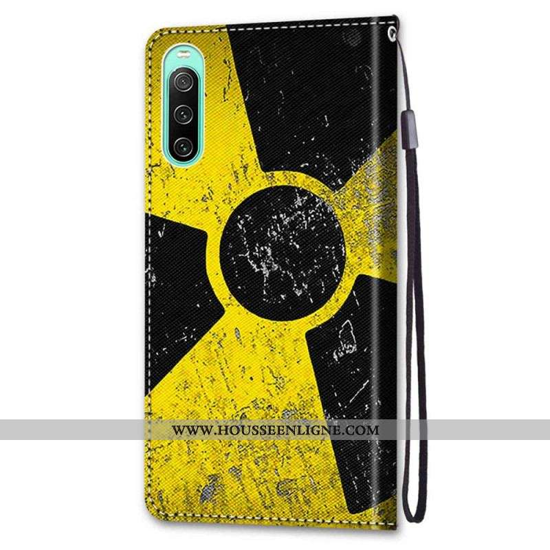 Housse Sony Xperia 10 IV Jaune et Noire
