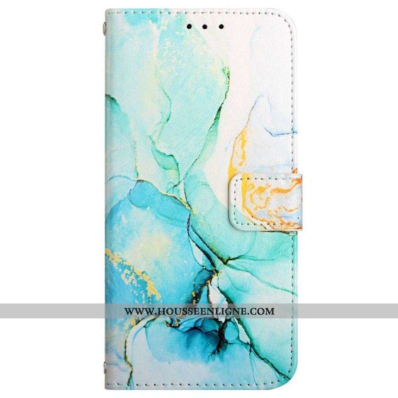 Housse Sony Xperia 10 IV Marbre avec Lanière