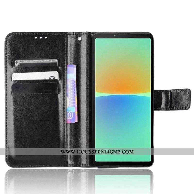 Housse Sony Xperia 10 IV Simili Cuir Flashy