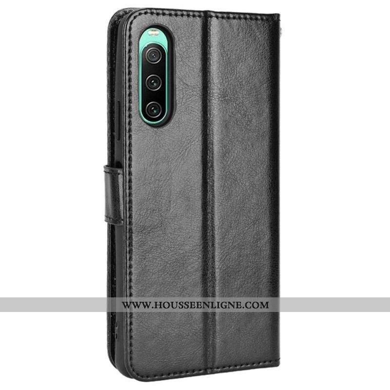 Housse Sony Xperia 10 IV Simili Cuir Flashy