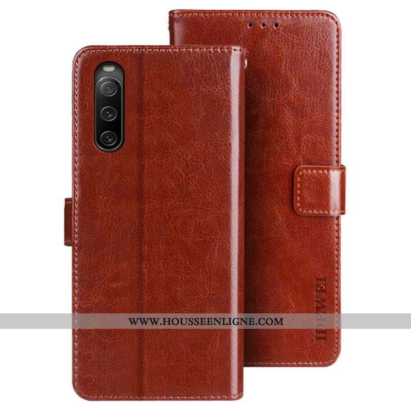 Housse Sony Xperia 10 IV Simili Cuir IDEWEI
