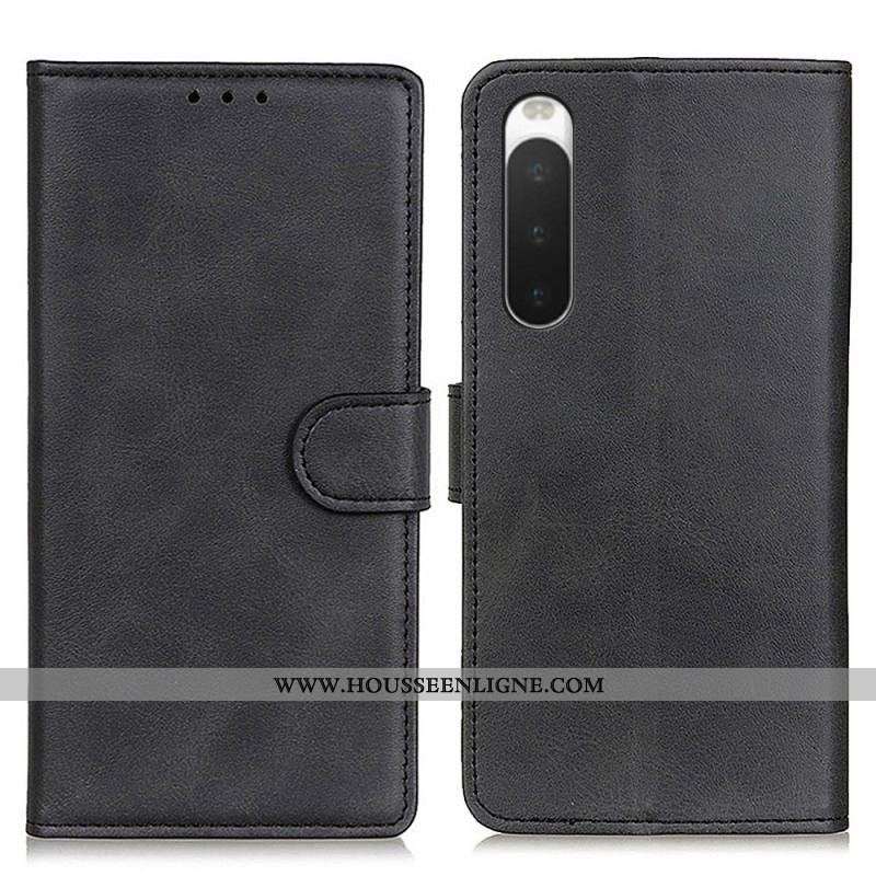 Housse Sony Xperia 10 IV Simili Cuir Mat