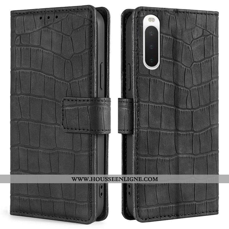 Housse Sony Xperia 10 IV Style Peau de Crocodile