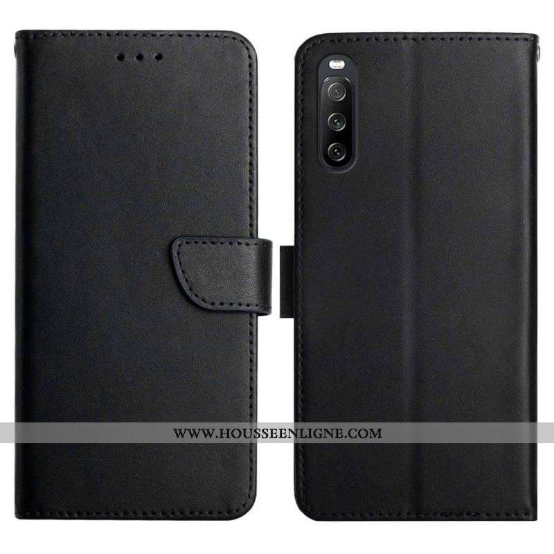 Housse Sony Xperia 10 IV Véritable Cuir Nappa