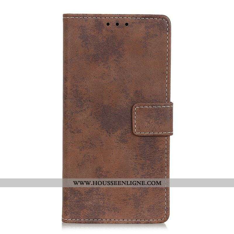 Housse Sony Xperia 5 II Effet Cuir Vintage