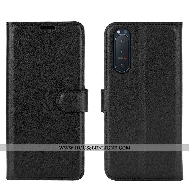 Housse Sony Xperia 5 II Simili Cuir Classique